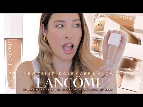 LANCOME TEINT IDOLE Ultra Wear CARE & GLOW Foundation Review FULL DAY WEAR TEST OVER 40 Mature Skin