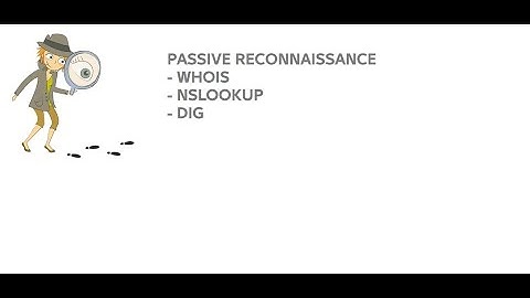 Passive Recon - whois - nslookup - dig
