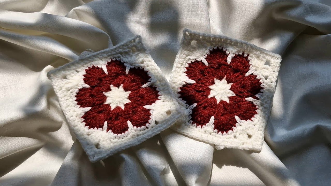 Урок по вязанию крючком африканского цветка «Бабушкин квадрат» 🌸 | Часть 1
