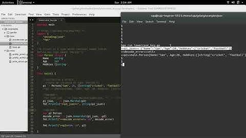 Go Golang JSON encode and decode struct, map, slice, array