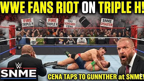 Triple H BOOED After John Cena TAPS OUT Saturday Night’s Main Event! TRIPLE H RESPONDS To CENA MATCH