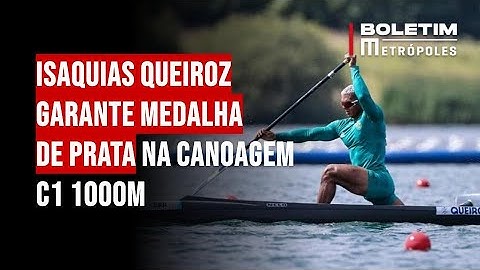 Isaquias Queiroz garante medalha de prata na canoagem C1 1000m