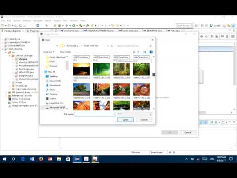 how to insert background by eclipse java