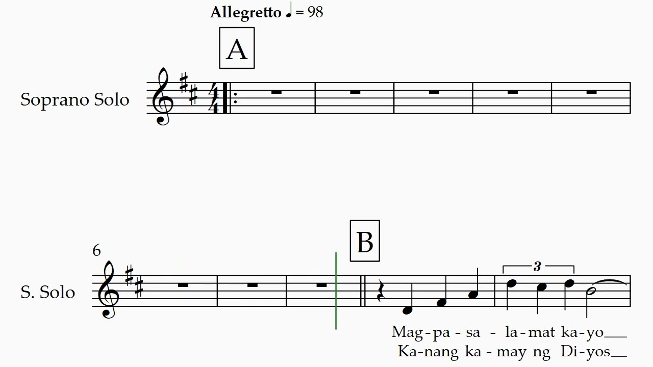 Ito Ang Araw (D Maj) Solo Soprano