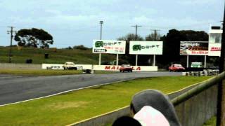Crash video with Benny outside view - Mallala Drift Matsuri 2011
