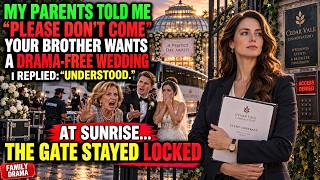 My Family Banned Me From My Brother’s Wedding — Then Their Dream Venue Was Locked at Sunrise