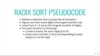 174  Radix Sort Pseudocode