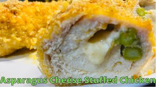 Asparagus Cheese Stuffed Chicken Rolls | لفائف الدجاج المحشو بالجبن الهليون