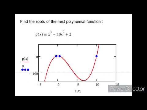 How to find Roots of polynomial function by MATHCAD - YouTube