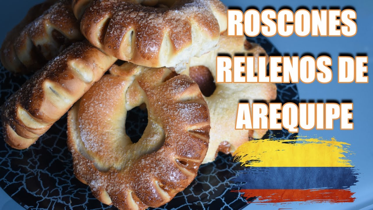 ROSCONES COLOMBIANOS rellenos de arequipe o dulce de leche