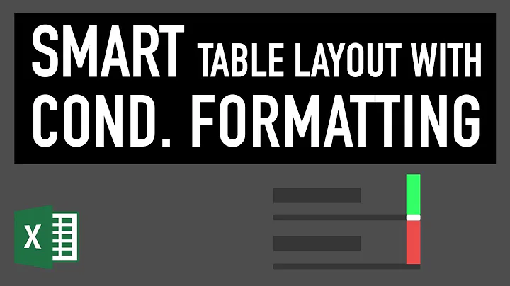 Excel Tables: Use Smart Conditional Formatting for great table layout