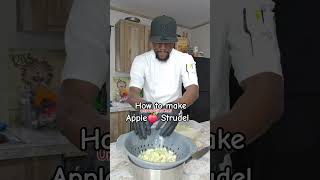 how to make Apple 🍎 Strudel #foodie #apple #strudel #chef #food