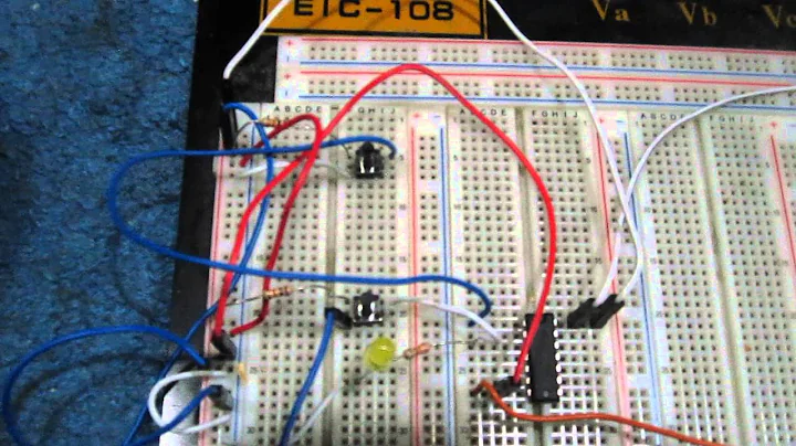 NAND Gate Logic Circuit built with a 4011 Chip