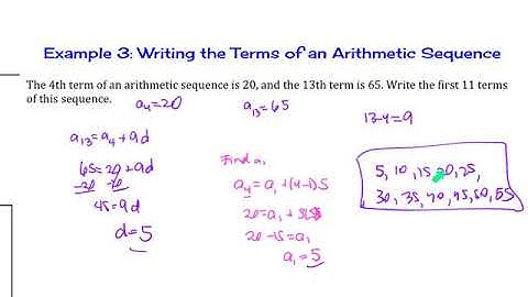 Ch 9 2 Arithmetic Sequences and Partial Sums Ex 2 to 4