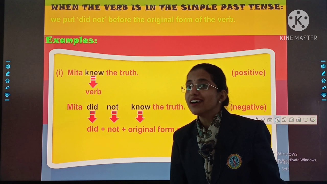 STD 5 English Grammar Negative Sentences 720p YouTube