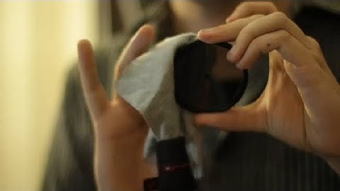 How to Clean UV Filters : Cameras & Film Production