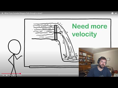 XKCD, What if you funneled Niagara Falls through a straw? - An Engineer Reacts.