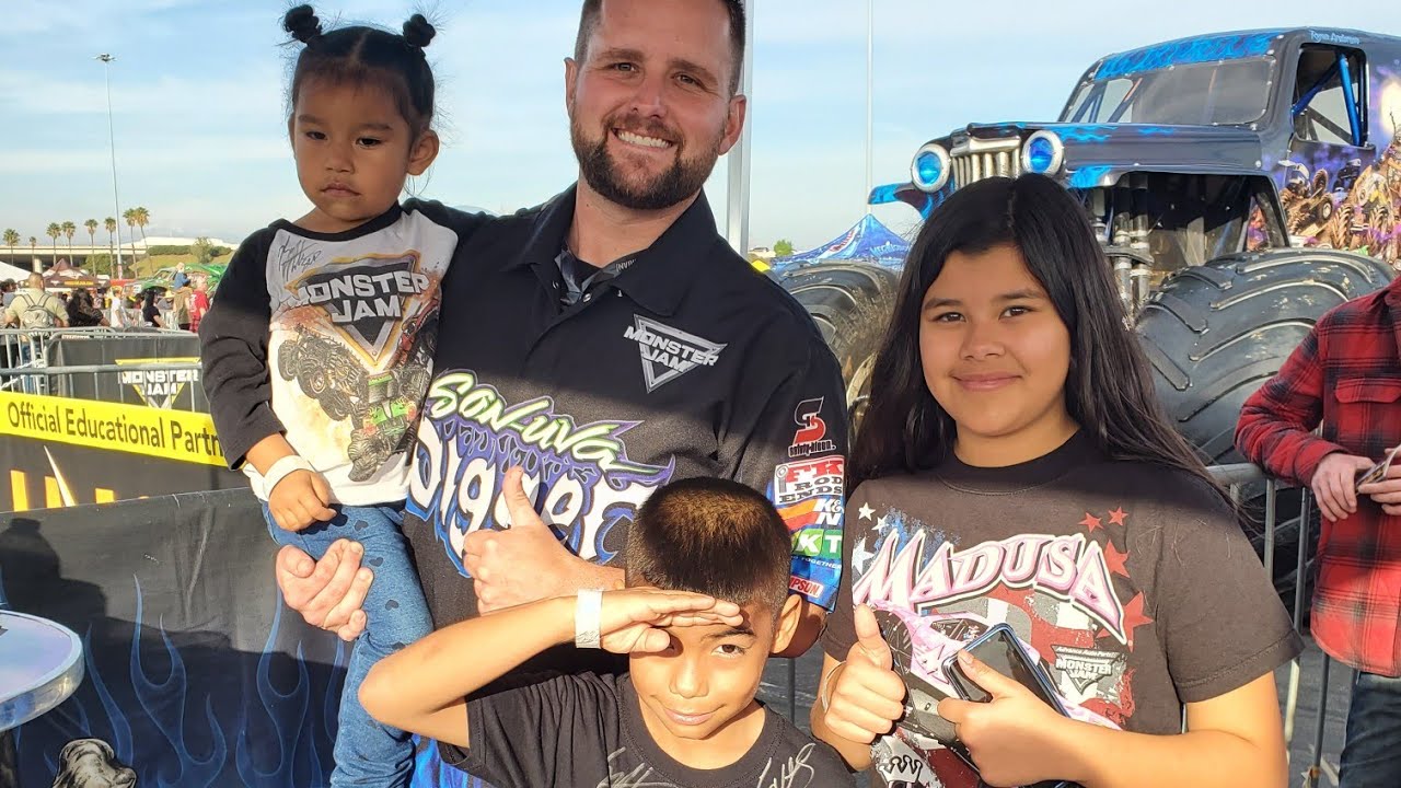 Monster Jam Pit Party Anaheim CA YouTube