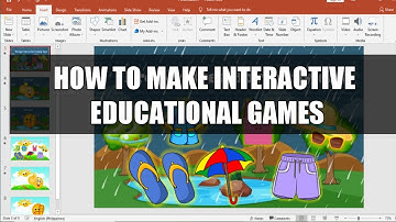 HOW TO MAKE INTERACTIVE GAMES USING HYPERLINK IN POWERPOINT