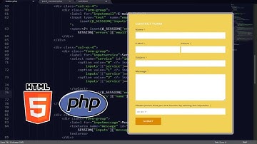 Formulaire de Contact avancé  php & html5 [de A-Z]