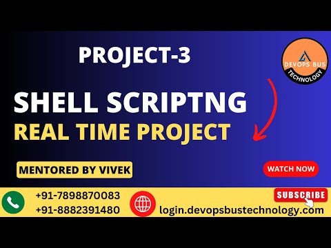 Shell Scripting Live Real Time Project  3 By Vivek Rajak #hindi #devopsbustechnology