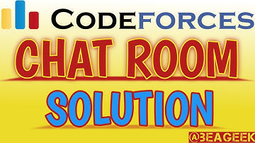 Chat room codeforces solution @ BE A GEEK  | Hindi | | Algorithm | | 58A |