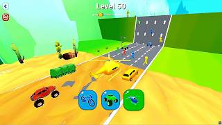 Shape-shifting Lv-49 To 50 Funny Race Gameplay new hyper casual games #shapeshifting #gameplay screenshot 5