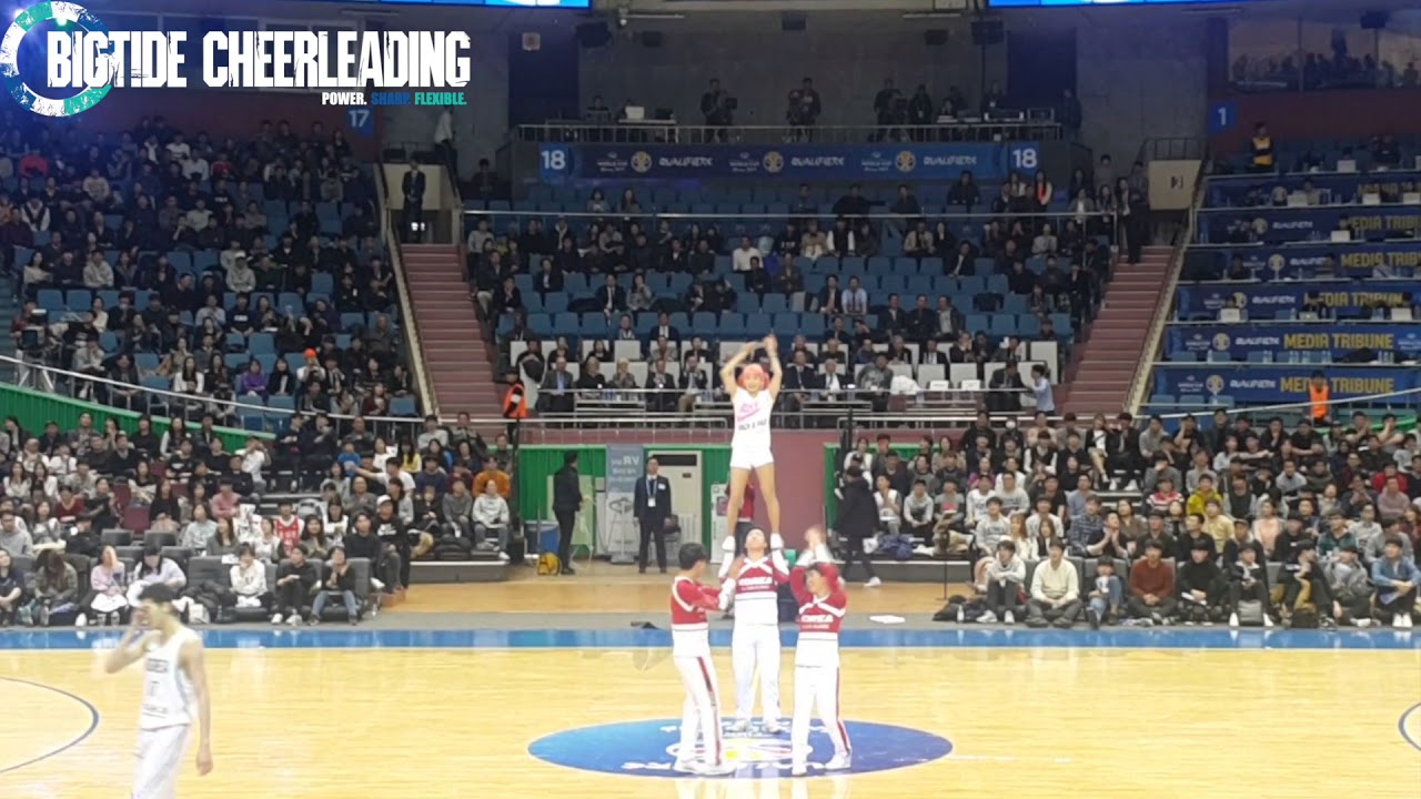 FIBA Basketball World Cup Korea Bigtide Cheerleading 농구월드컵 아시아예선 빅타이드 치어리딩 공연