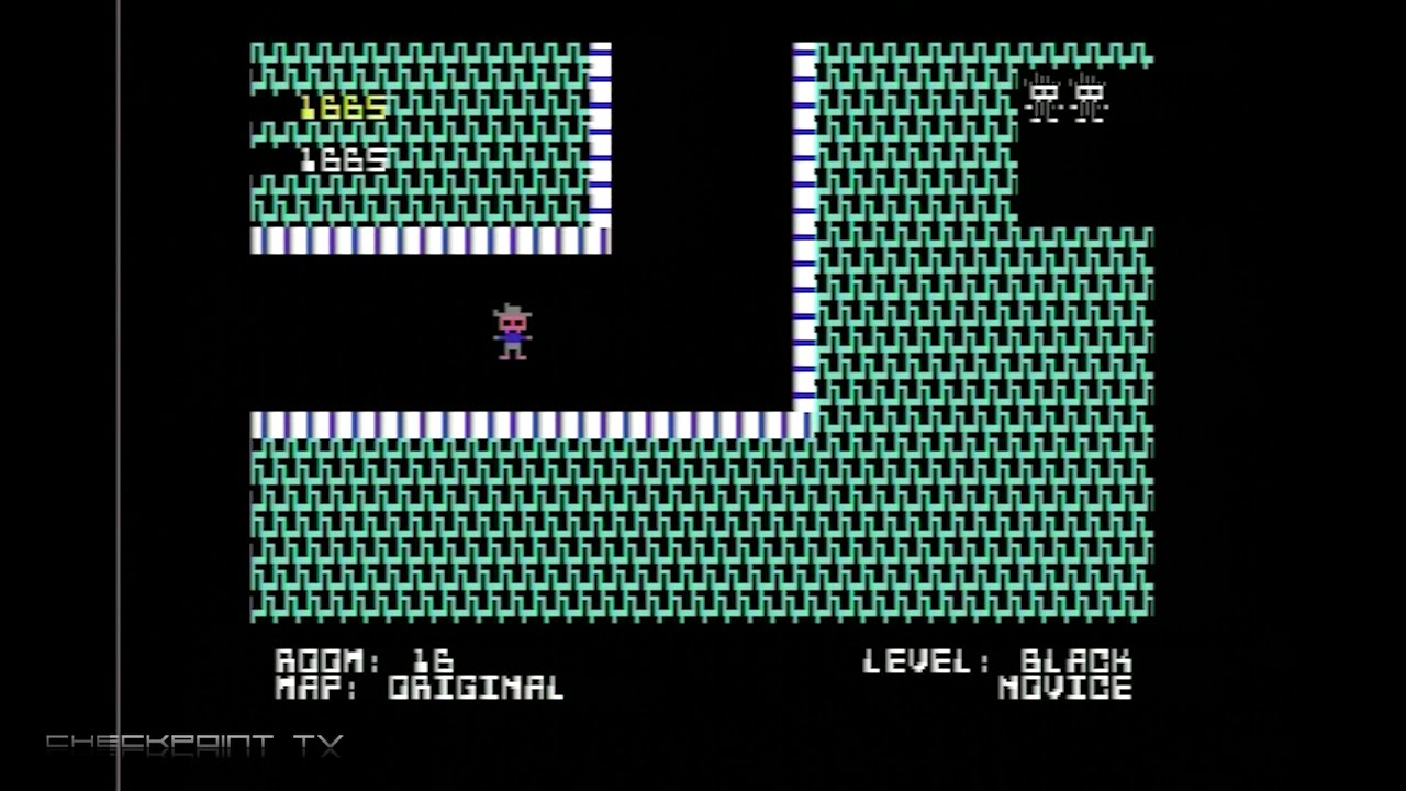 Shamus - Ancient 1982 Exploration Action Adventure C64 Gameplay 50 FPS