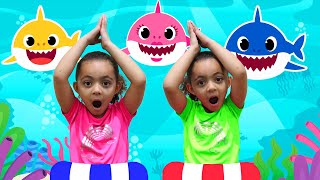 Baby Shark Dance  Animal Songs + ABC Song | Nursery Rhymes &amp; Kids Sing Along Songs