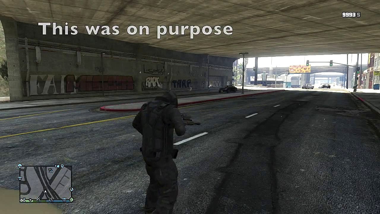 GTA V, incredible sniper shot!