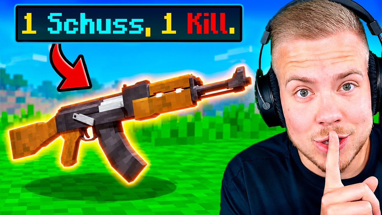 Ich CHEATE mit Waffen in Minecraft !!