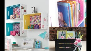 3 DIY Wood Crate Home Decor | Easy & Cute Room Decorating Ideas