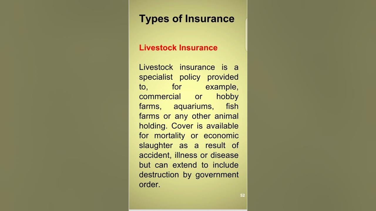 51- Livestock Insurance