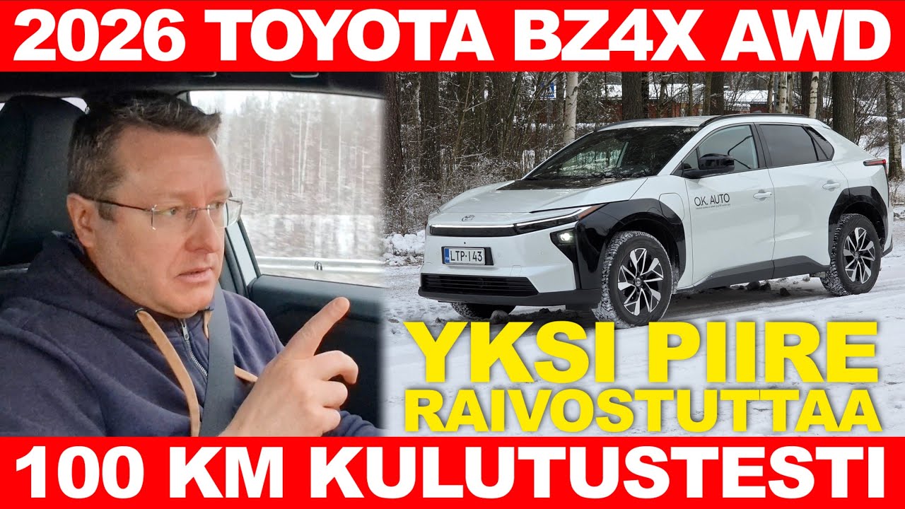 2026 Toyota bZ4X AWD 100 km kulutustesti