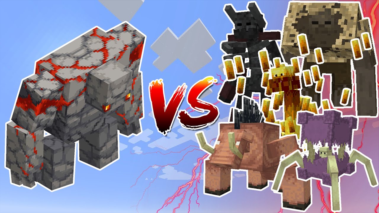 Redstone Golem VS Mutant More Monsters - Mob Battles In Minecraft - YouTube
