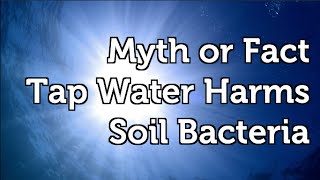 Garden Myth or Fact Does Tap Water Harm Beneficial Soil Bacteria? Does Tap Water With Chlorine Kill Off All Microbes In The Soil