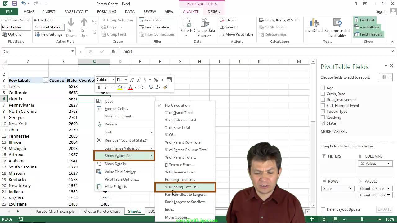 How To Create A Pareto Chart In Excel 2010