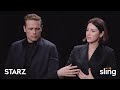 Caitriona Balfe and Sam Heughan talk about filming sex scenes on 'Outlander' - Sling TV