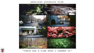 American Pleasure Club - "there was a time when i needed it" (Official Audio)