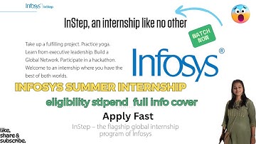 Infosys Summer Internship 2025 | Eligibility, Application Process & Full Details