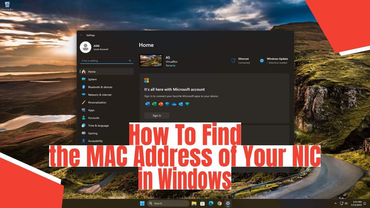 How To Find the MAC Address of Your NIC in Windows
