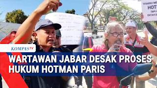 West Java Journalists Protest, Demanding Legal Action Against Hotman Paris