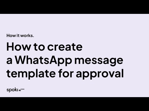 Come richiedere un messaggio template in Spoki