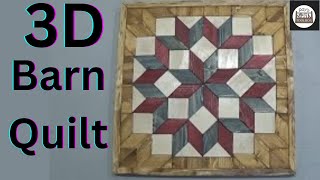 DIY 3D Wooden Barn Quilt | Eye-Catching Wall Art You Can Make!