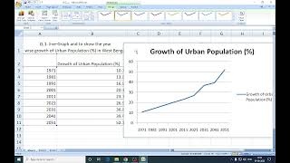 Line Graph in Excel// Computer Application in Geography screenshot 4
