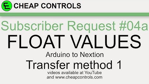 #96 Nextion Display - Float values Arduino to Nextion Simple method - Nextion Tutorial