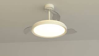 Cómo Instalar Ventilador De Techo Led 50W Mistral Con Aspas Plegables De Mantra