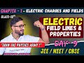 Electric Field Lines Class 12 Physics |  Day 9 | Electric Field Lines Properties Class 12 Physics RP