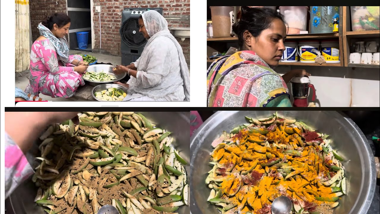 Preet te Sandeep ne bnaia kachia ambaia da achar